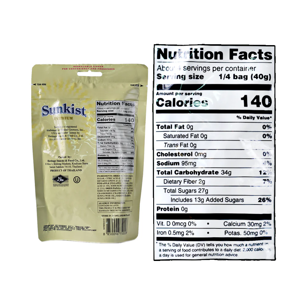 Sunkist Tropical Fruits Blend 150g - Image 3