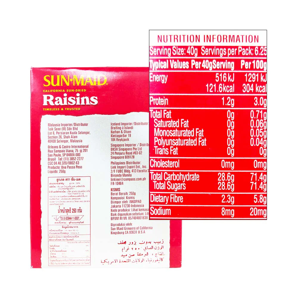 Sunmaid Raisin 250g - Image 2