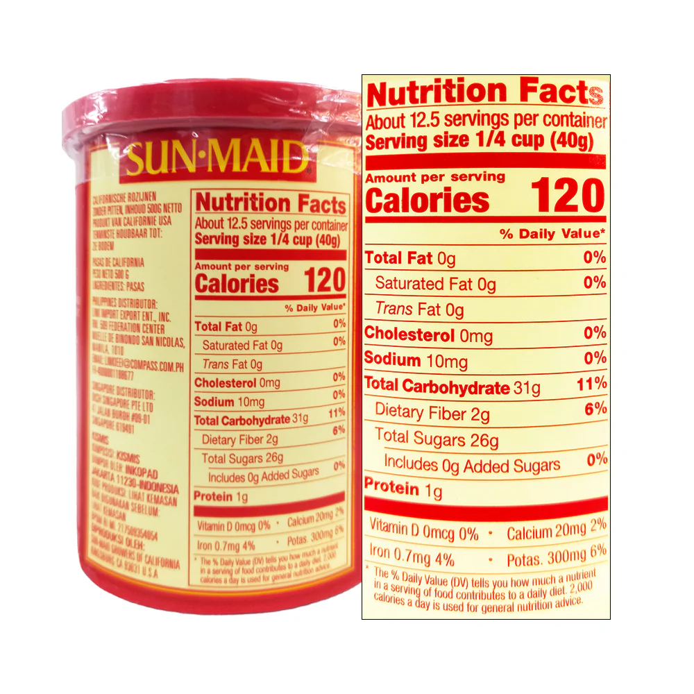 Sunmaid Raisin 500g - Image 2