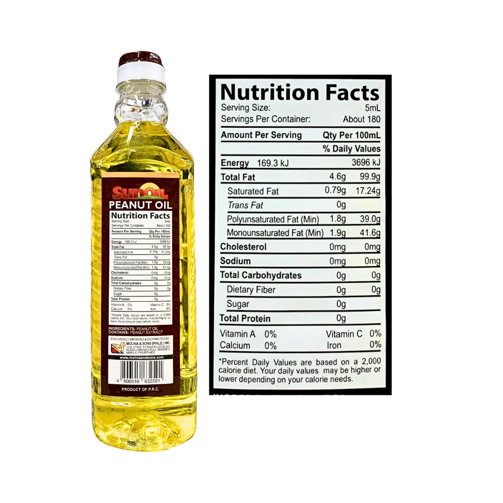 Sunoil Peanut Oil 900ml - Image 3