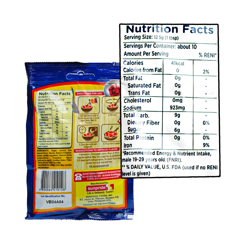Sunpride Seasoning Mix Tocino 120g - Image 2