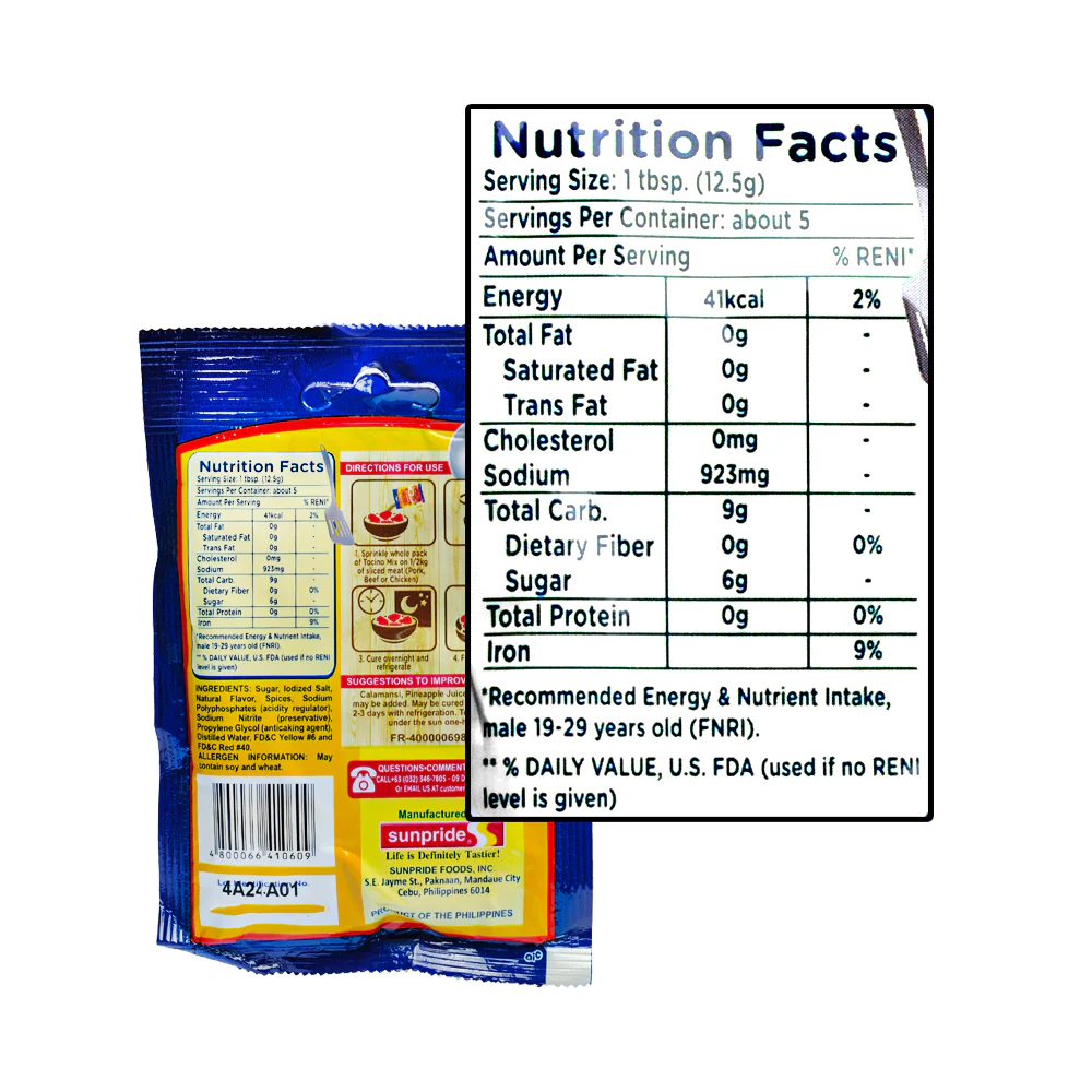 Sunpride Seasoning Mix Tocino 60g - Image 2