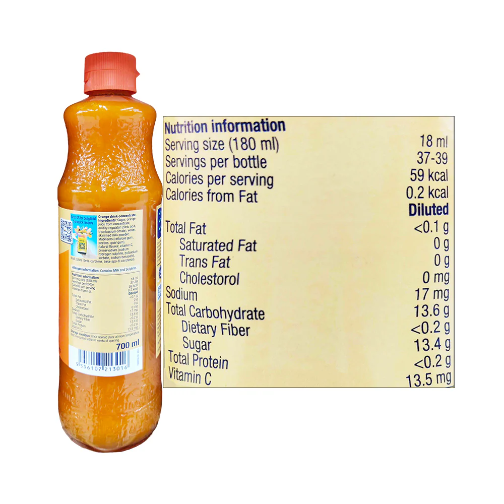 Sunquick Concentrated Drink Orange 700ml - Image 2