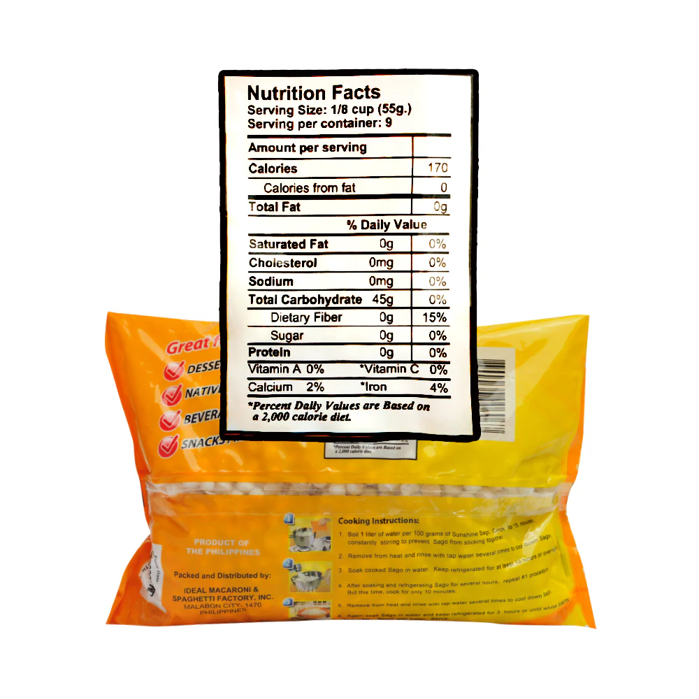Sunshine Sago Big 500g - Image 2