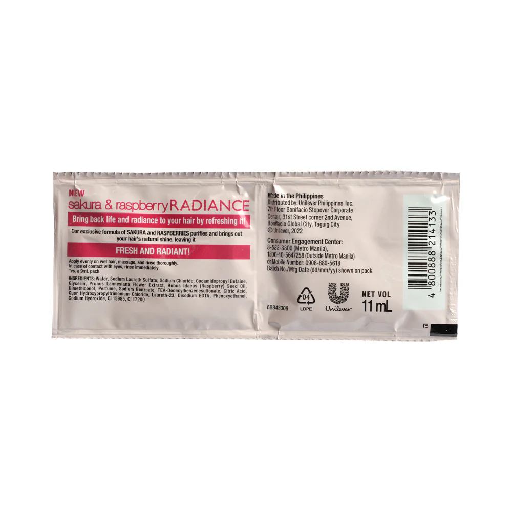 Sunsilk Shampoo Sakura And Raspberry 11ml x 12's (1 Doz) - Image 2
