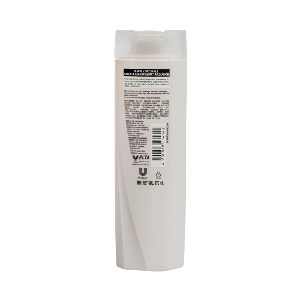 Sunsilk Shampoo Sakura And Raspberry 170ml - Image 2