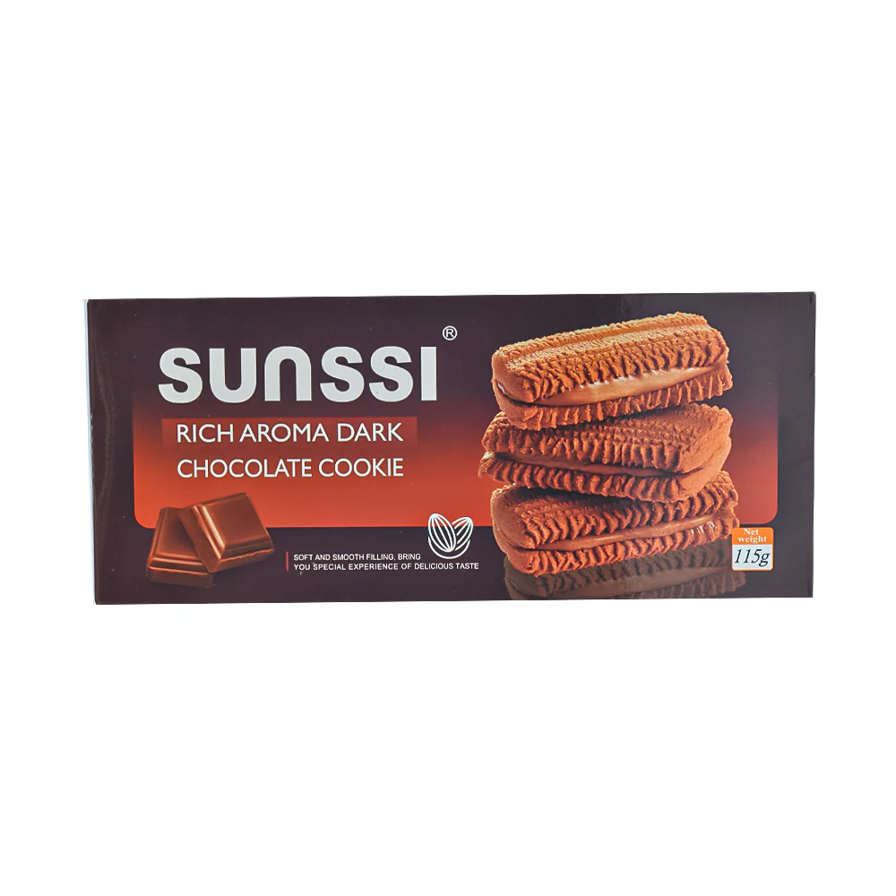 Sunssi Rich Aroma Dark Chocolate Cookie 115g - Image 2