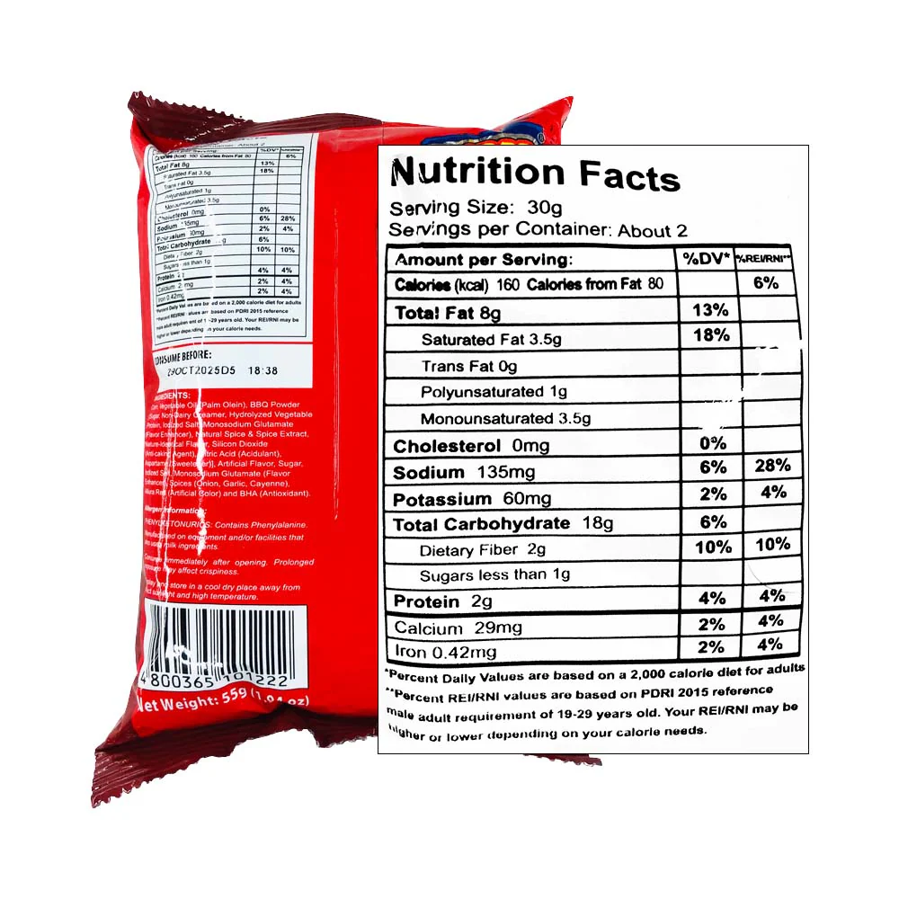 Super Crunch Corn Chips BBQ 55g - Image 2