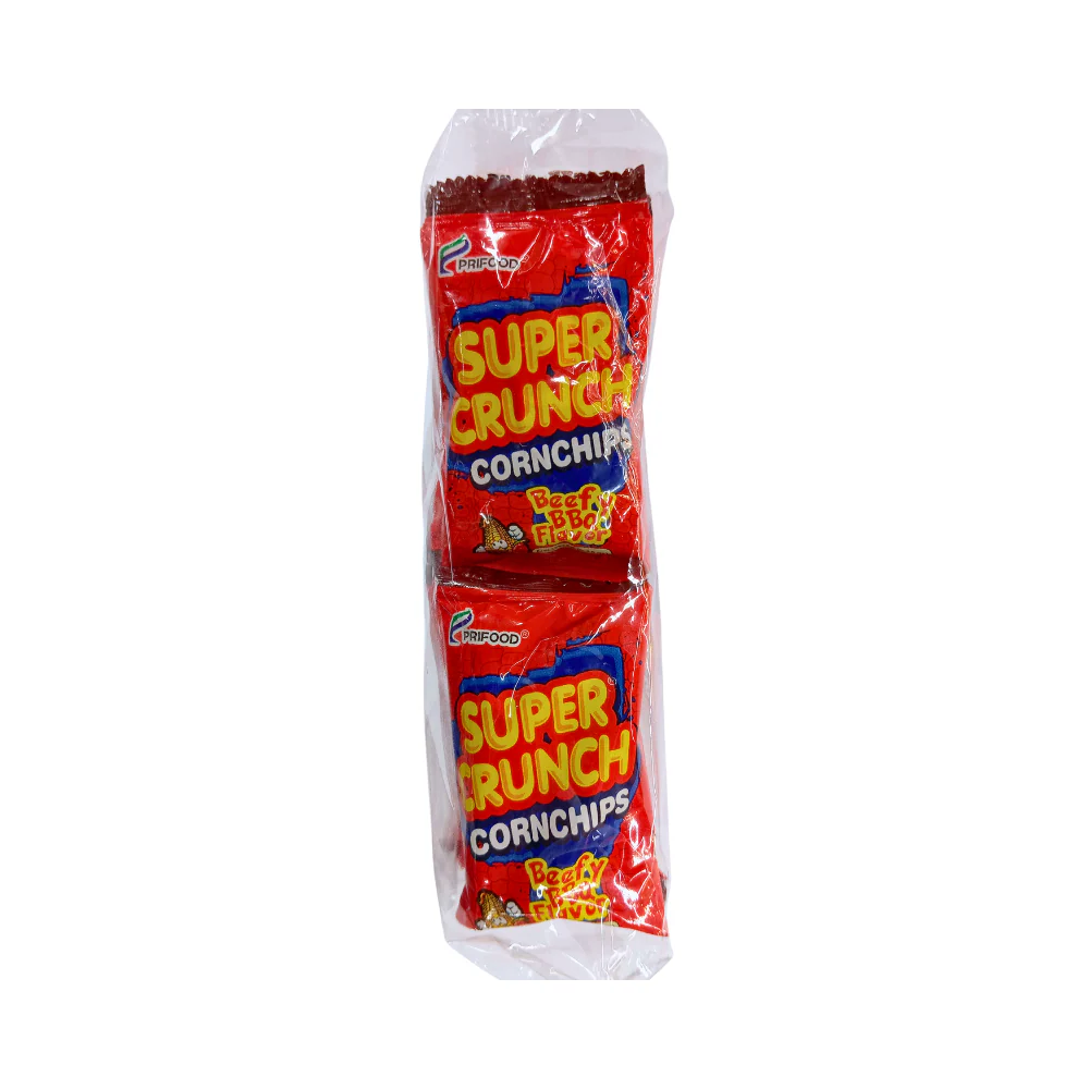 Super Crunch Corn Chips BBQ 7g x 12's