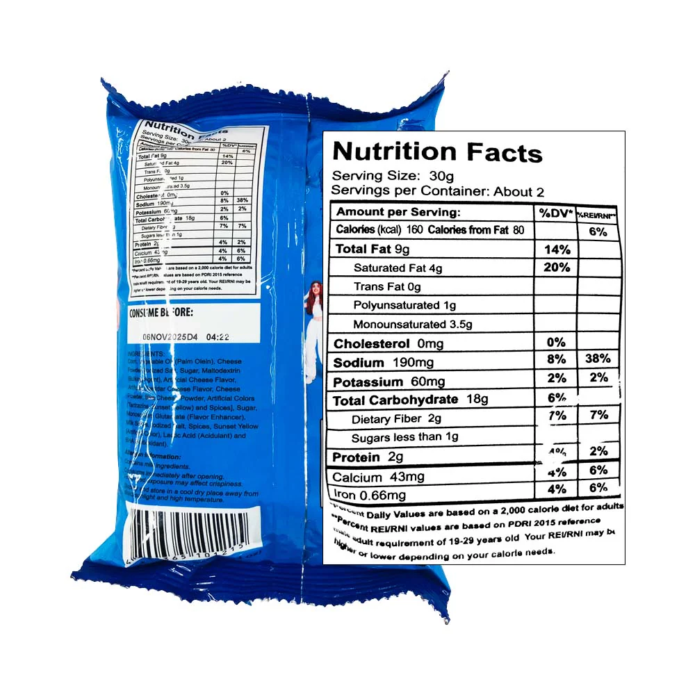 Super Crunch Corn Chips Cheesiest Flavor 55g - Image 2
