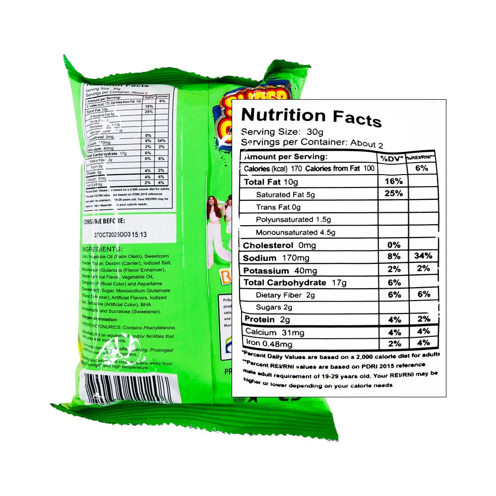 Super Crunch Corn Chips Sweet Corn 55g - Image 2