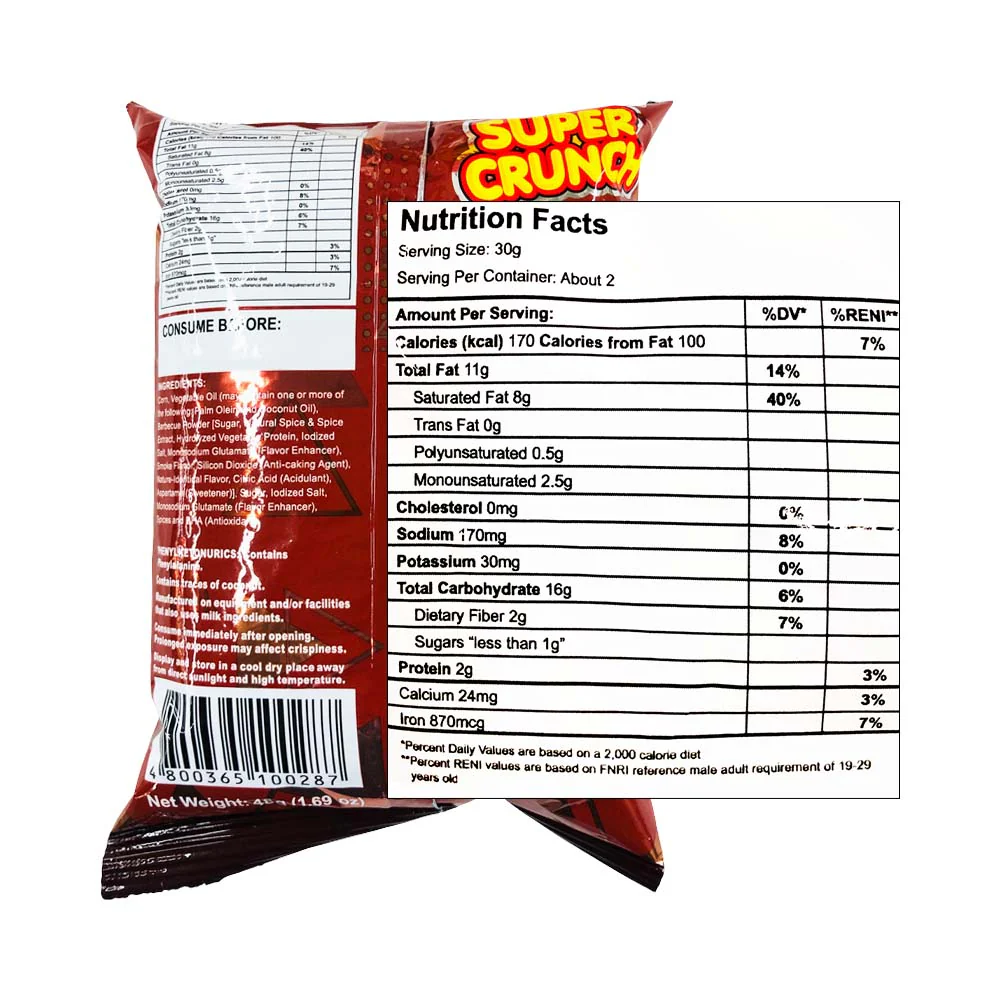 Super Crunch Nachos Barbecue 48g - Image 2