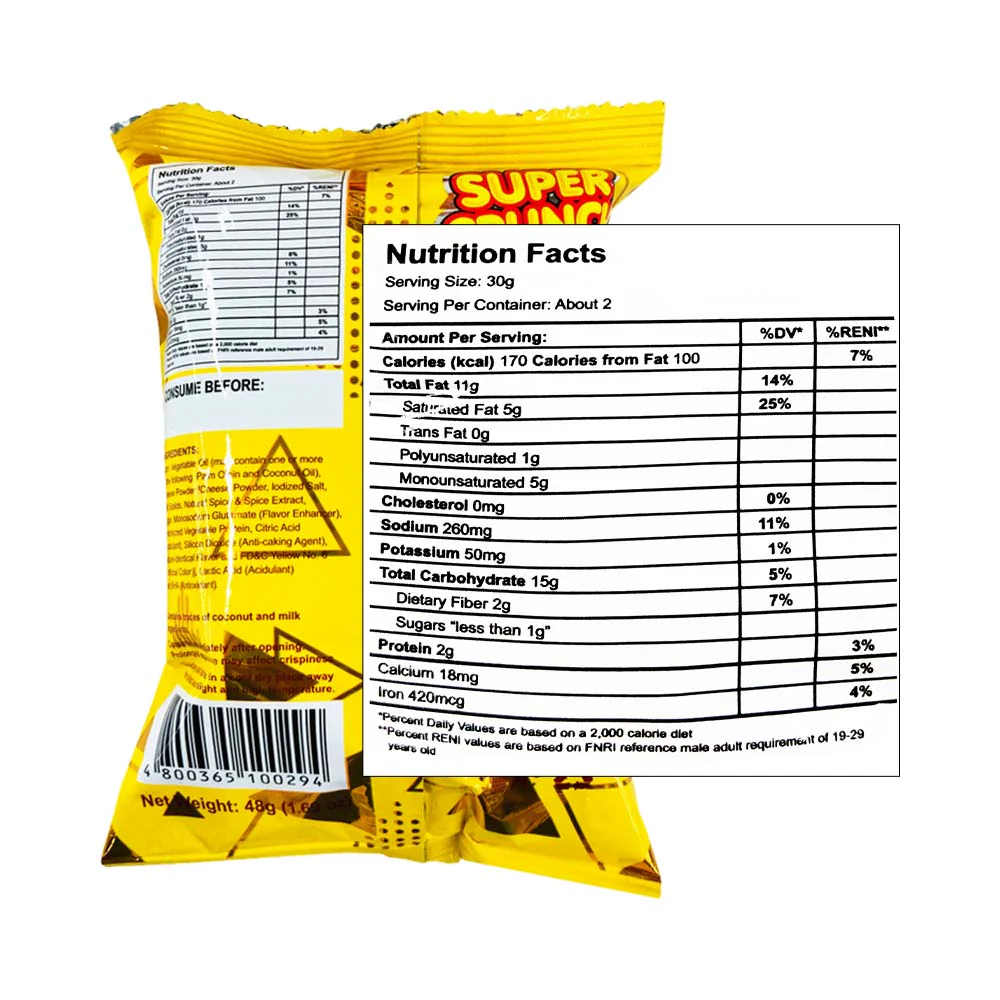 Super Crunch Nachos Cheese 48g - Image 2