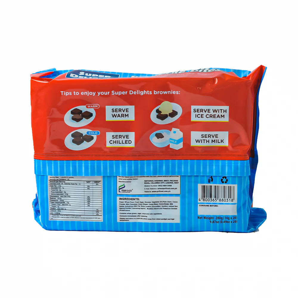 Super Delights Brownie Bites 14g x 20's - Image 2
