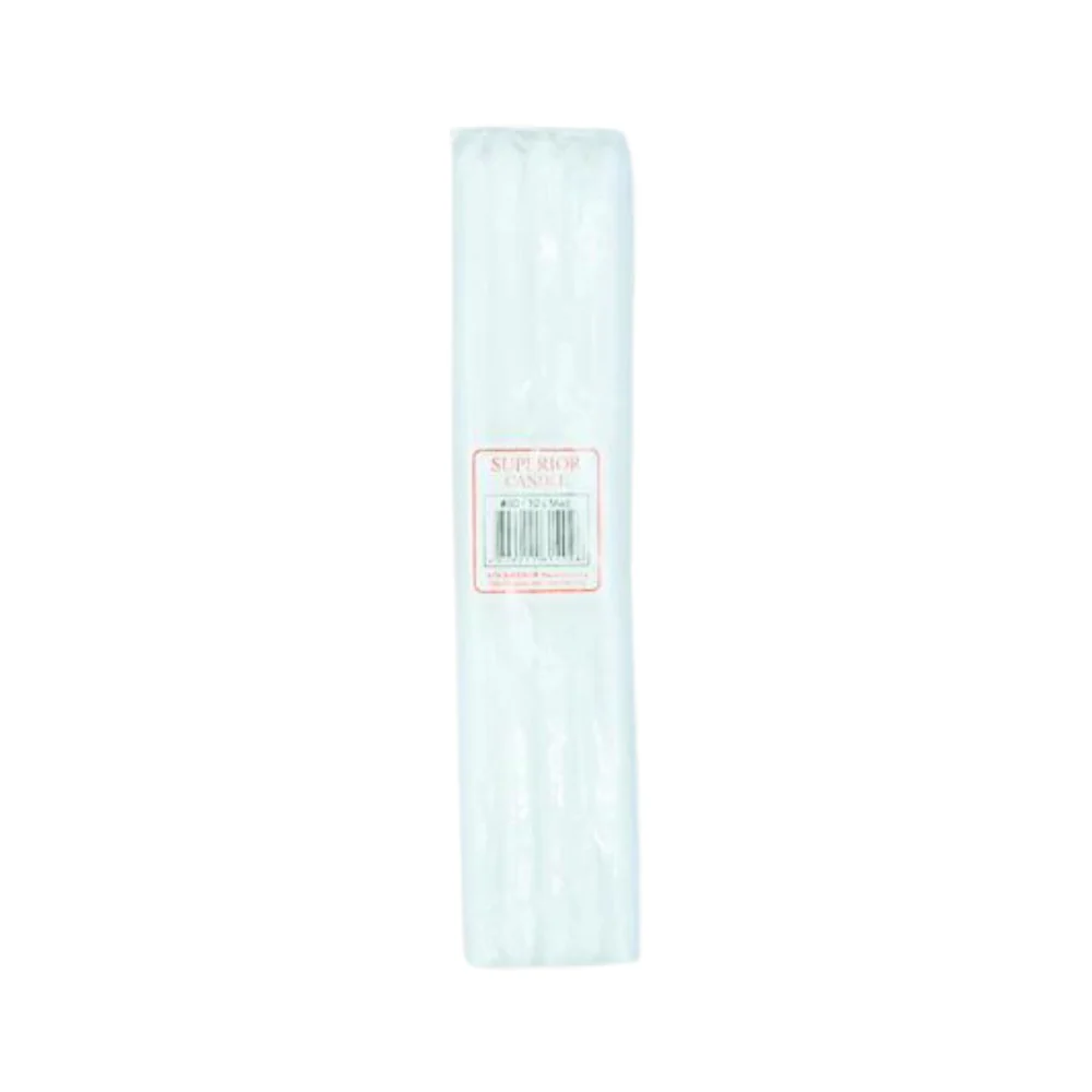 Superior Candle #80 White Medium 10's