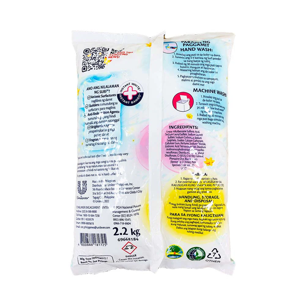 Surf Detergent Powder  Antibacterial 2.2kg - Image 2