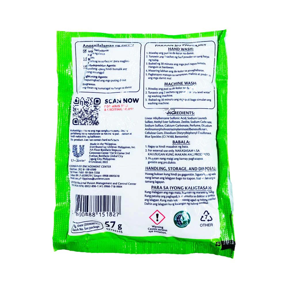 Surf Detergent Powder Kalamansi 57g - Image 2