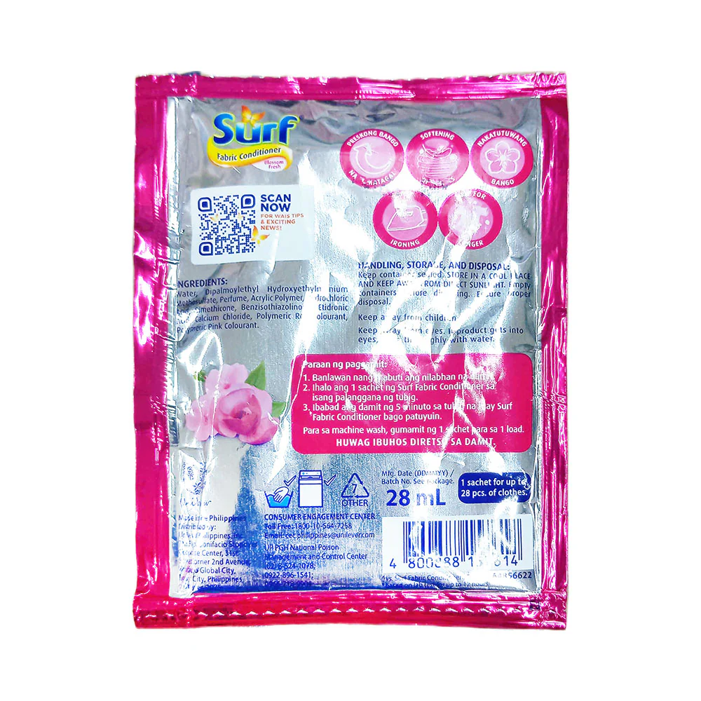 Surf Fabric Conditioner Blossom Fresh 28ml - Image 2