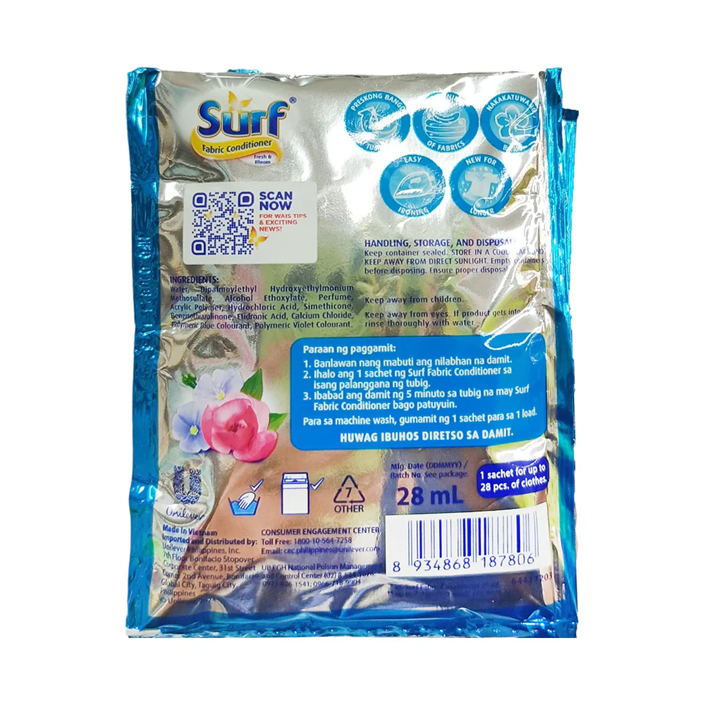 Surf Fabric Conditioner Fresh And Bloom 28ml - Image 2