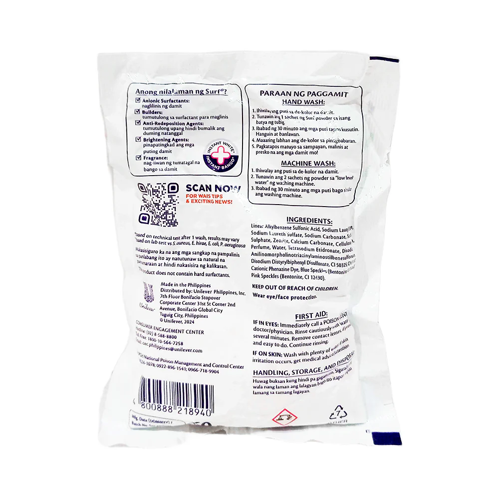 Surf Detergent Powder Antibacterial 60g - Image 2