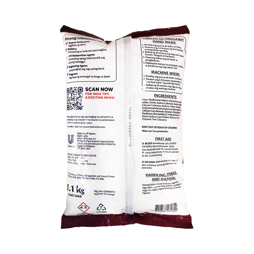 Surf Detergent Powder Blossom Fresh 1.1kg - Image 2