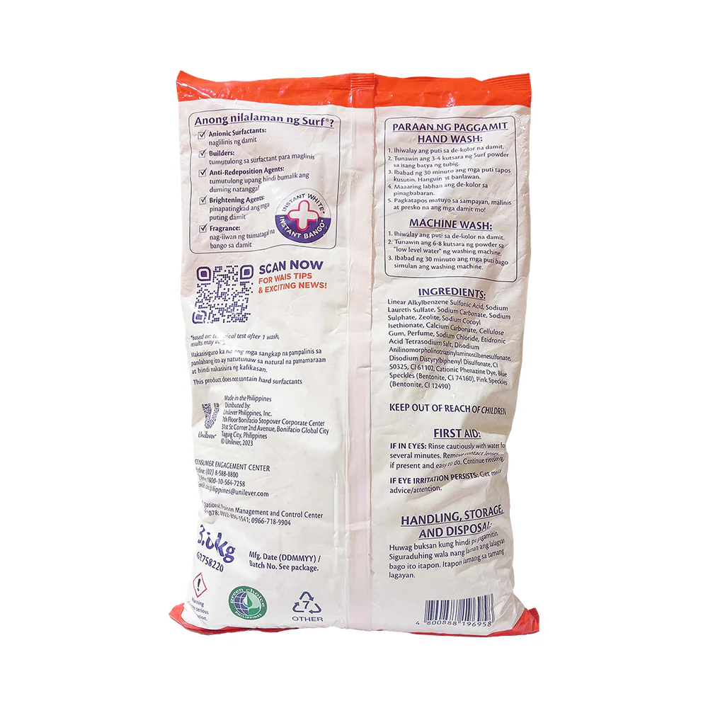 Surf Detergent Powder With Fabricon Cherry Blossom 3.6kg - Image 2