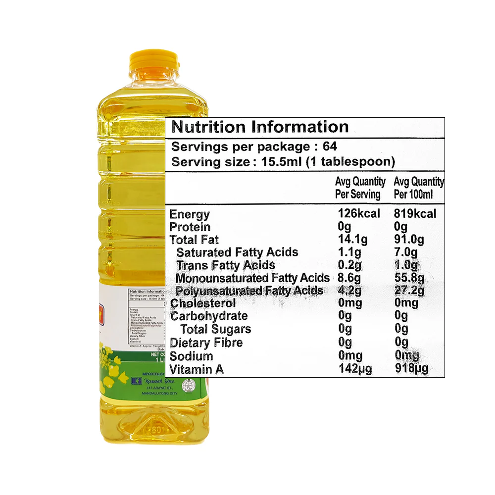 Susan Baker Canola Oil 1L - Image 2