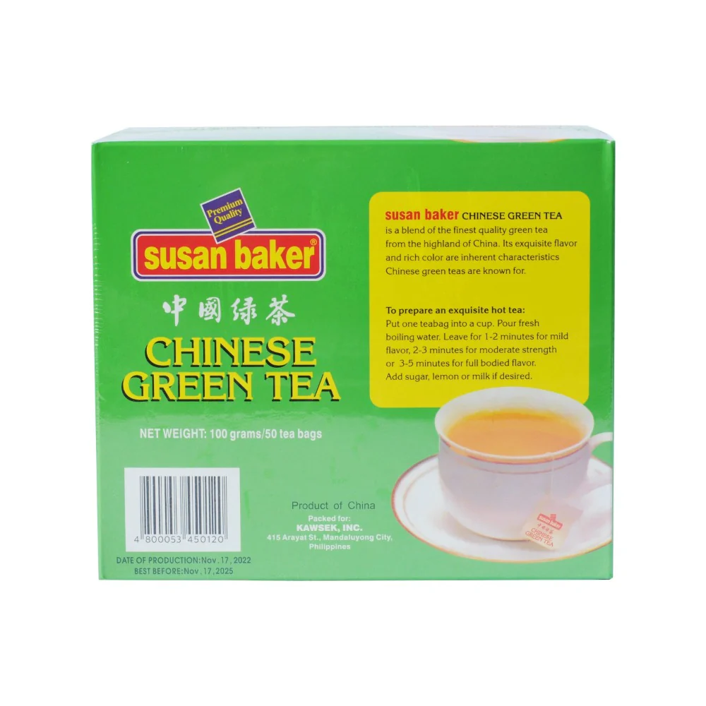 Susan Baker Chinese Green Tea 50 Tea Bags - Image 2