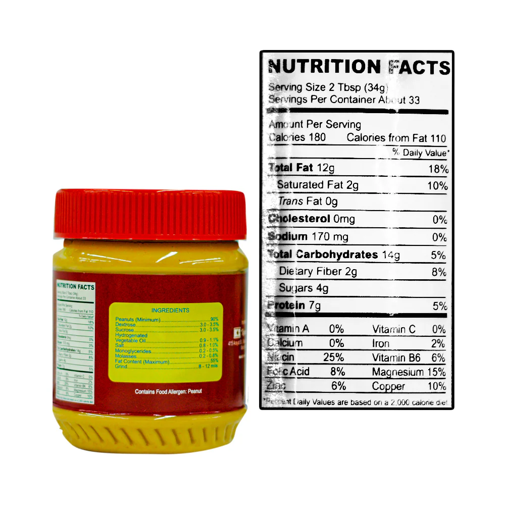 Susan Baker Peanut Butter Crunchy 12oz (340g) - Image 2