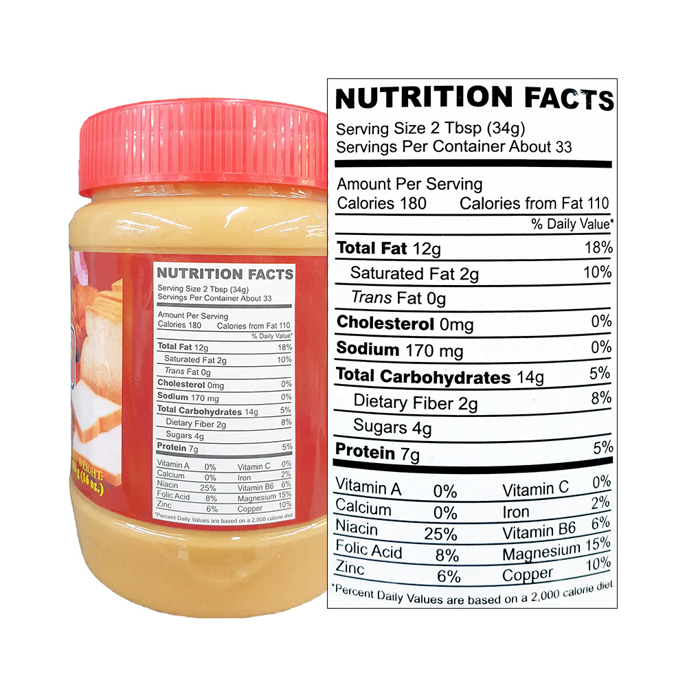 Susan Baker Peanut Butter Crunchy 453g (16oz) - Image 2