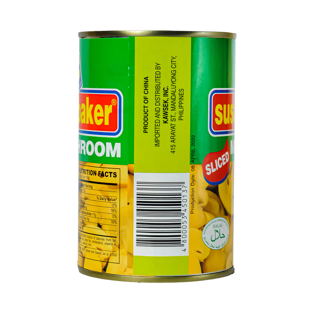 Susan Baker Sliced Mushroom 400g - Image 2