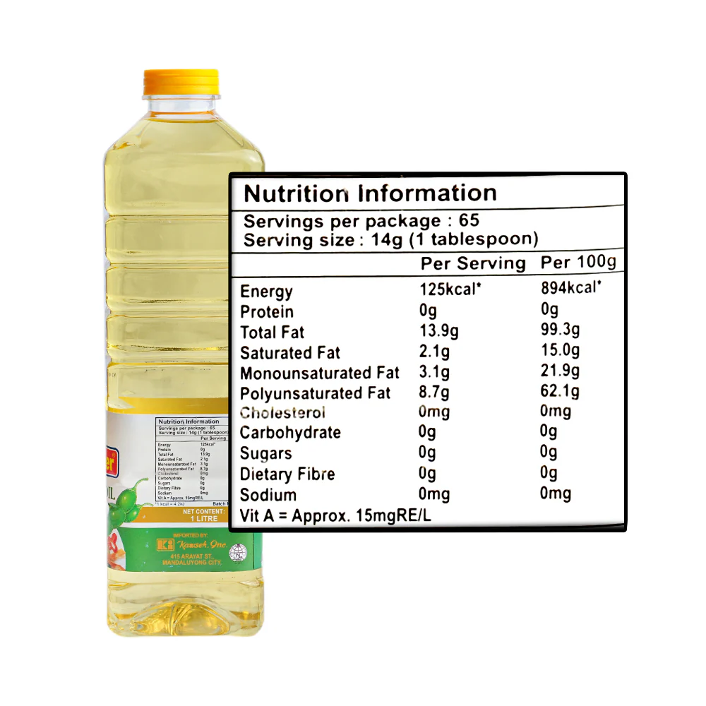Susan Baker Soya Bean Oil 1L - Image 2