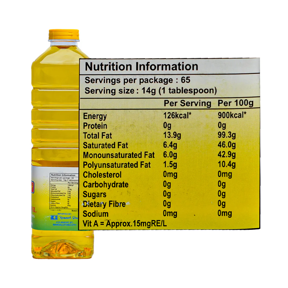 Susan Baker Vegetable Oil 1L - Image 2