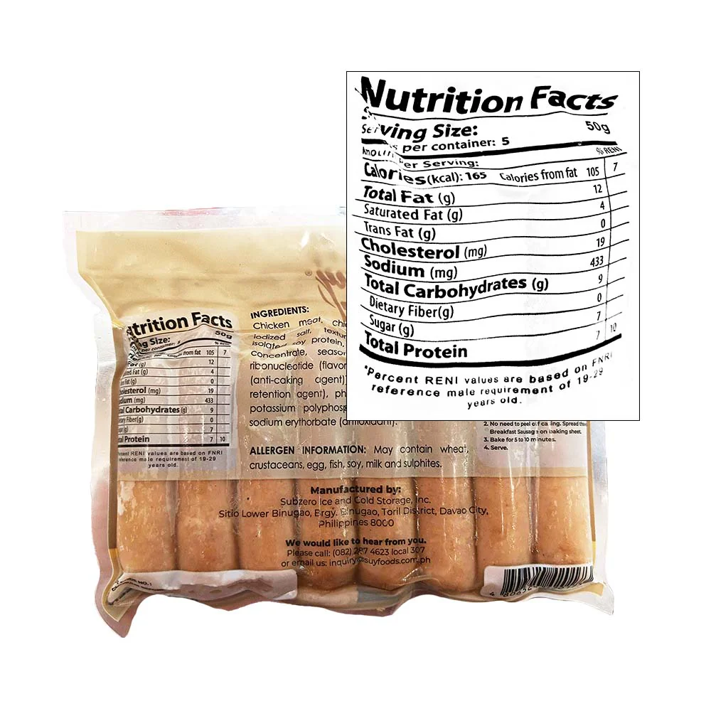 Suy Foods Chicken Breakfast Sausage 250g - Image 3