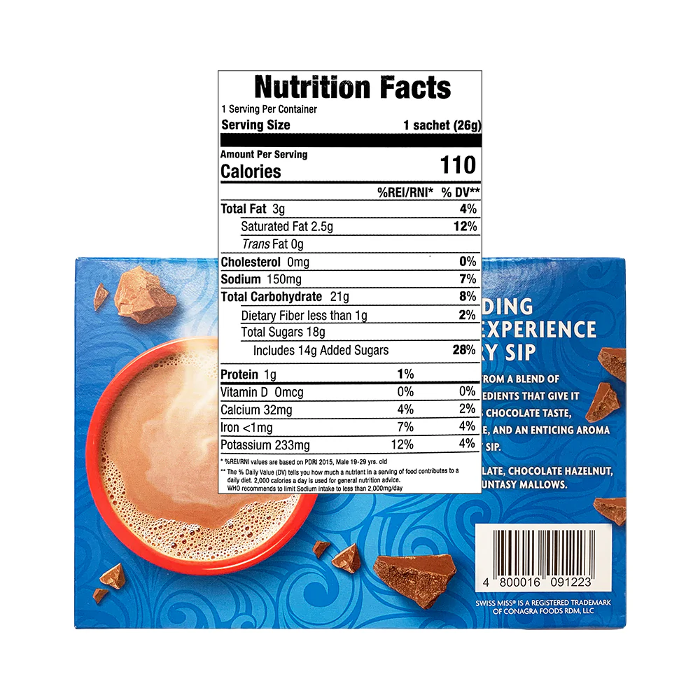 Swiss Miss Hot Cocoa Mix Milk Chocolate 26g x 10's - Image 2