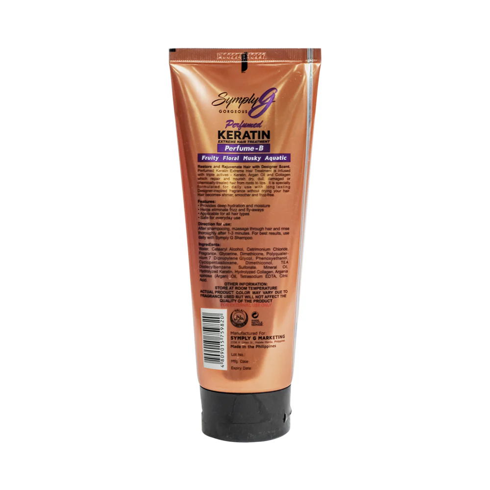 Symply G Keratin Extreme Hair Treatment Perfume-B 220ml - Image 2