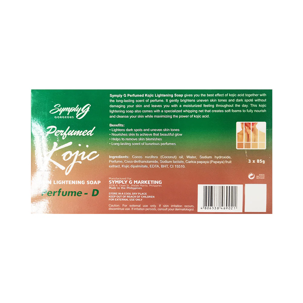 Symply G Perfume Kojic Soap D 85g x 2's + 1 - Image 2