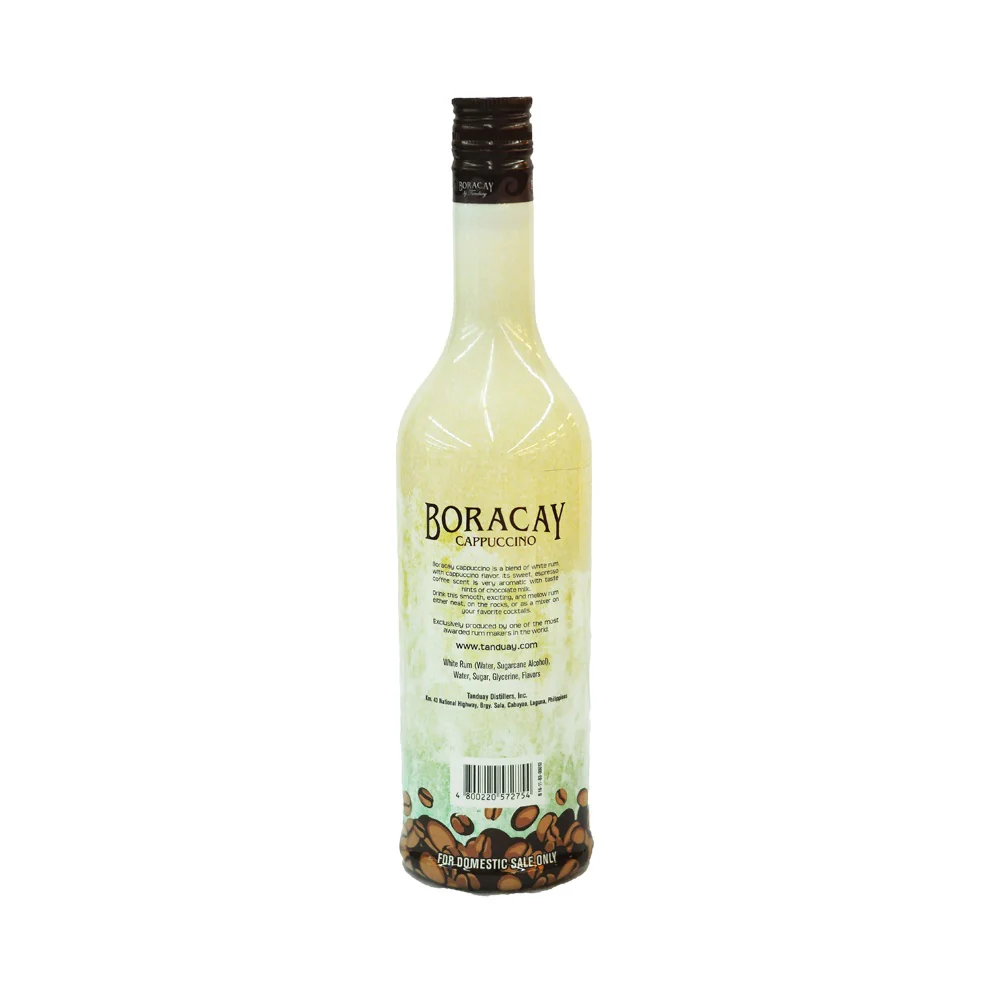 Tanduay Boracay Rum Cappuccino 750ml - Image 3