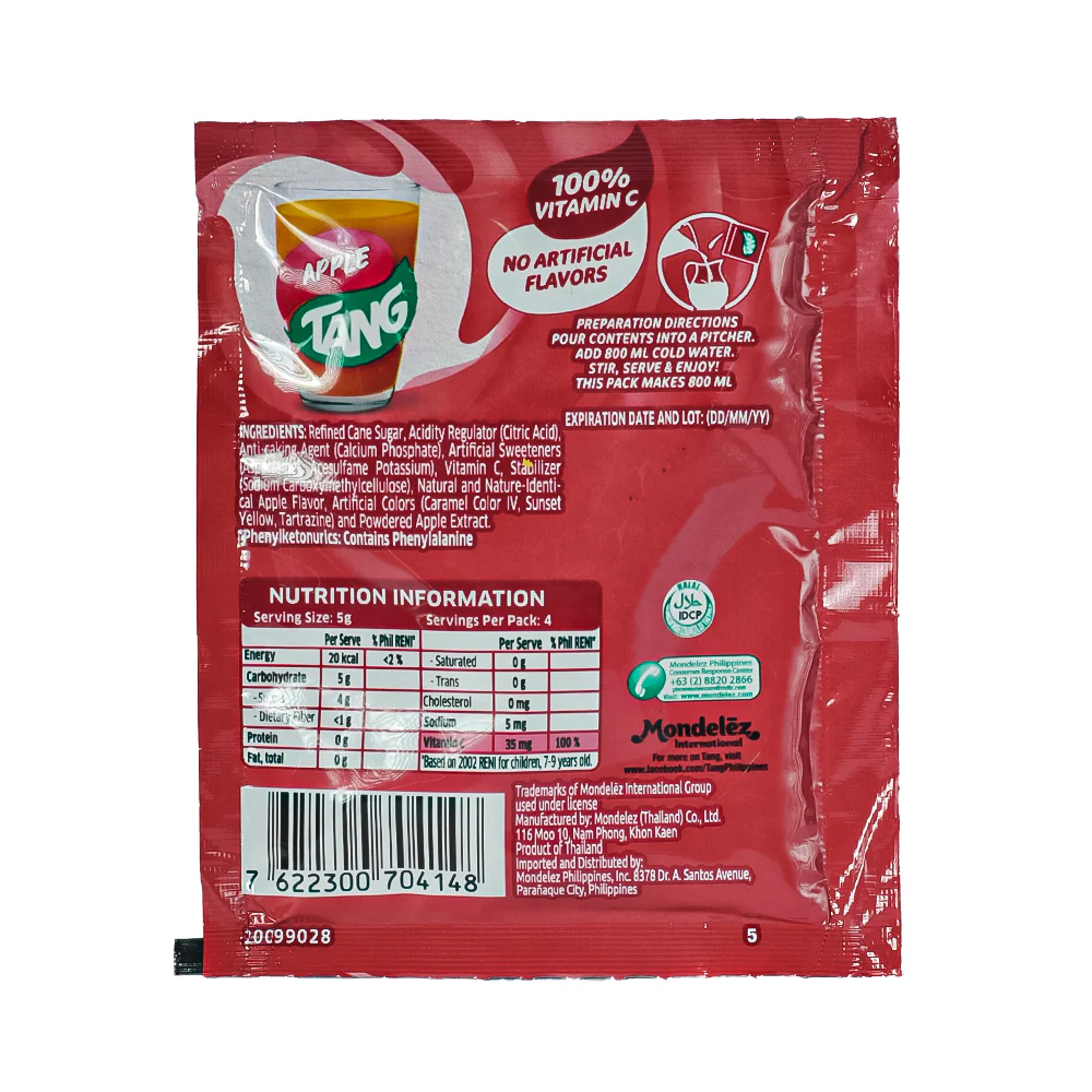 Tang Powdered Juice Apple 19g - Image 2