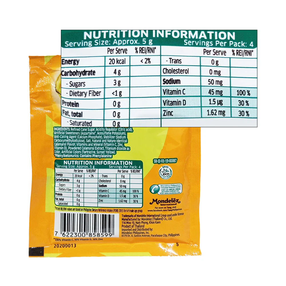 Tang Powdered Juice Calamansi 19g - Image 2