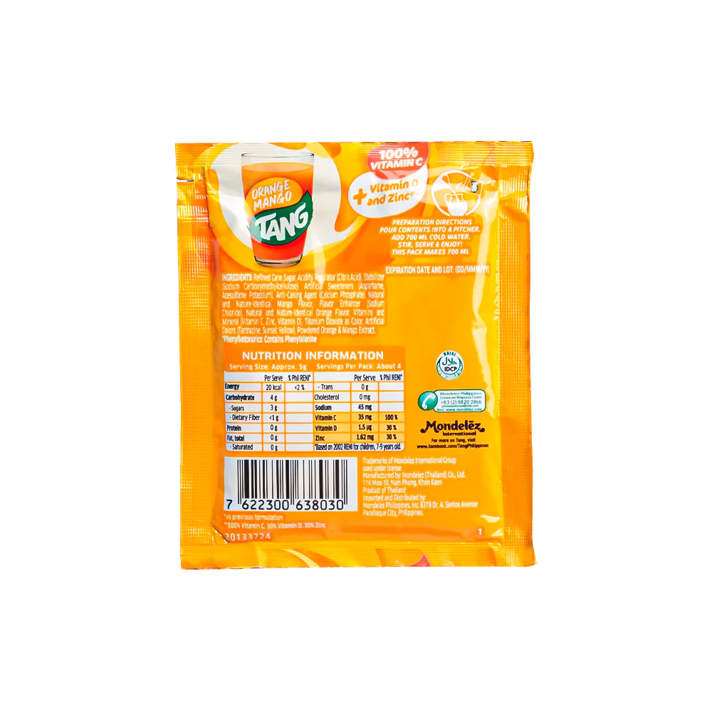 Tang Powdered Juice Combo Delights Orange Mango 19g - Image 2