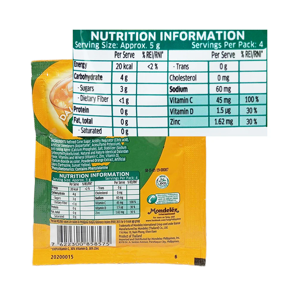 Tang Powdered Juice Dalandan 19g - Image 2