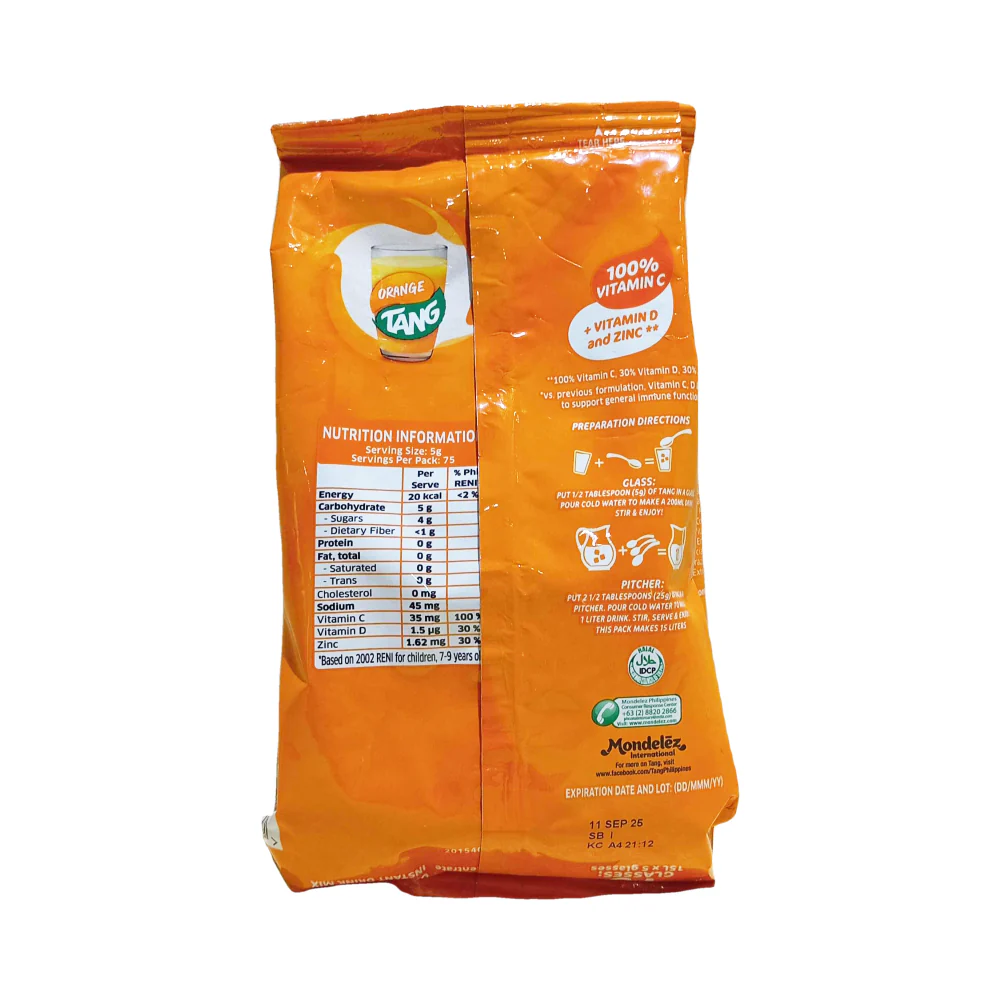 Tang Powdered Juice Orange 375g - Image 2