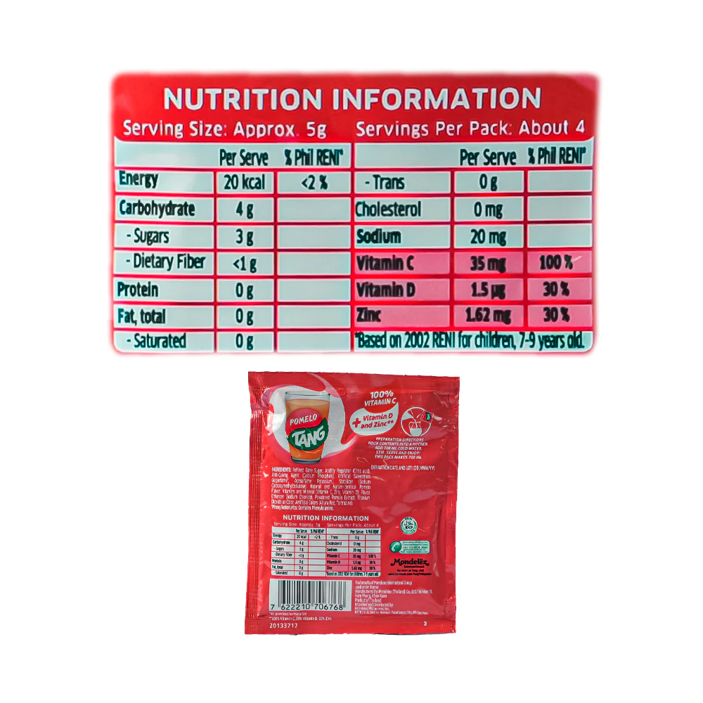 Tang Powdered Juice Pomelo 19g - Image 3