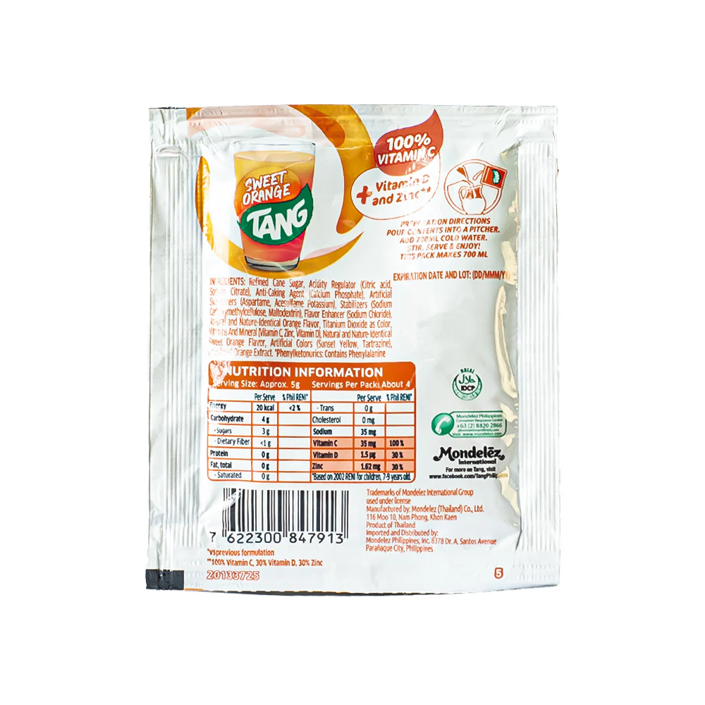 Tang Powdered Juice Sweet Orange 19g - Image 2