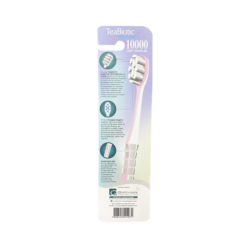 TeaBiotic Sensitive Toothbrush 2's - Image 2