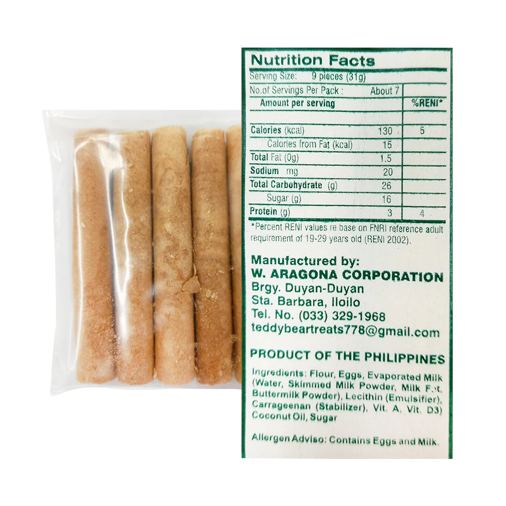 Teddy Bear Treats Barquillos 5 Rolls - Image 2