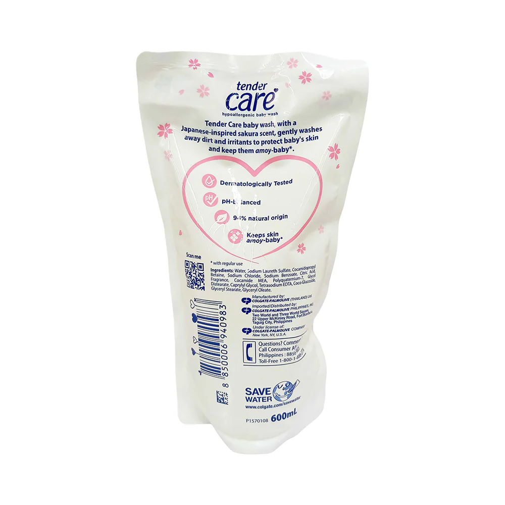 Tender Care Baby Wash Sakura Scent SUP 600ml - Image 2