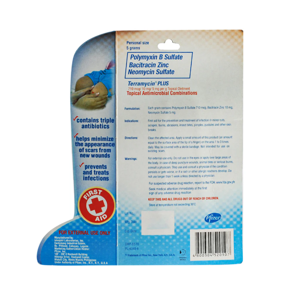 Terramycin Plus Ointment 5g - Image 2