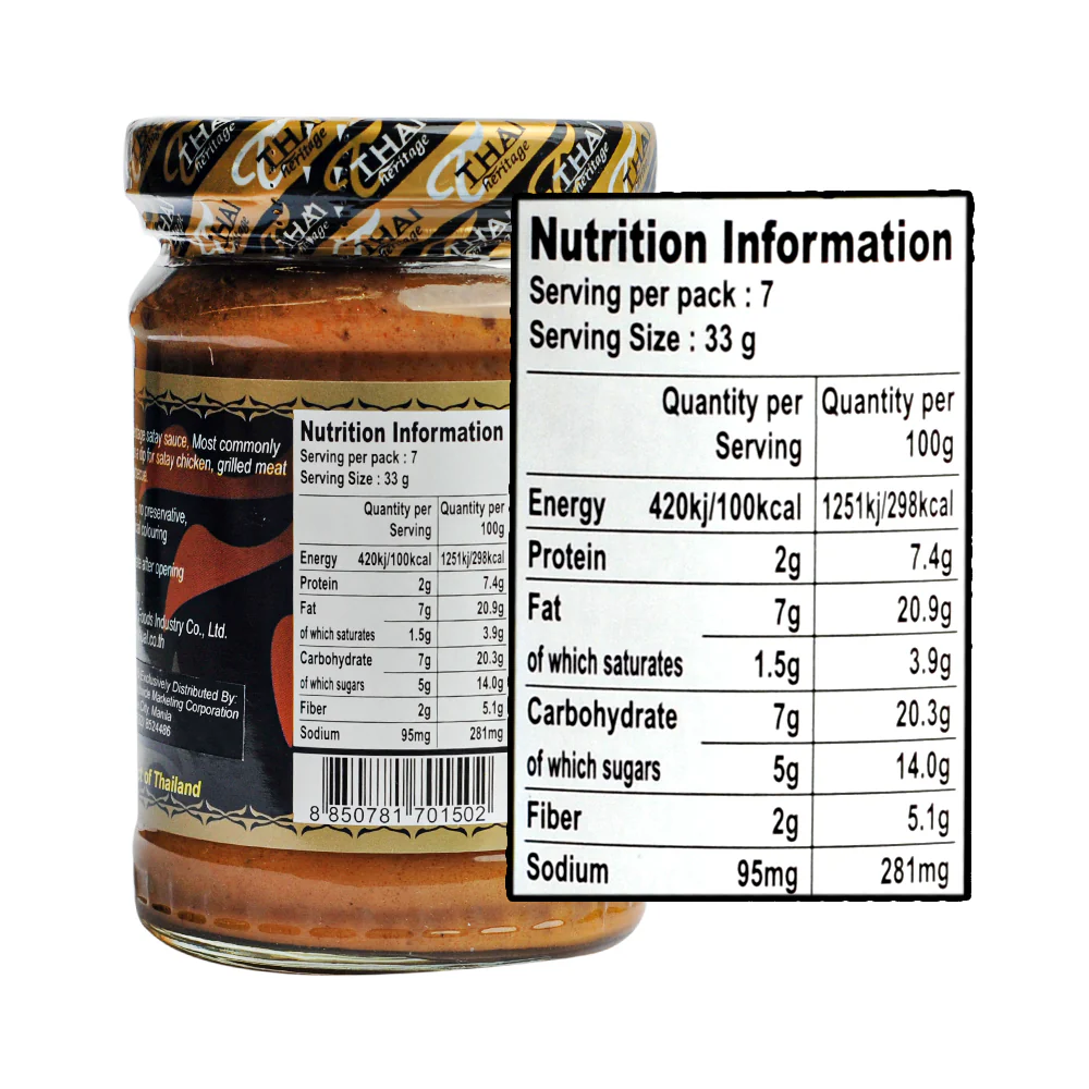 Thai Heritage Sauce Satay 220ml - Image 2